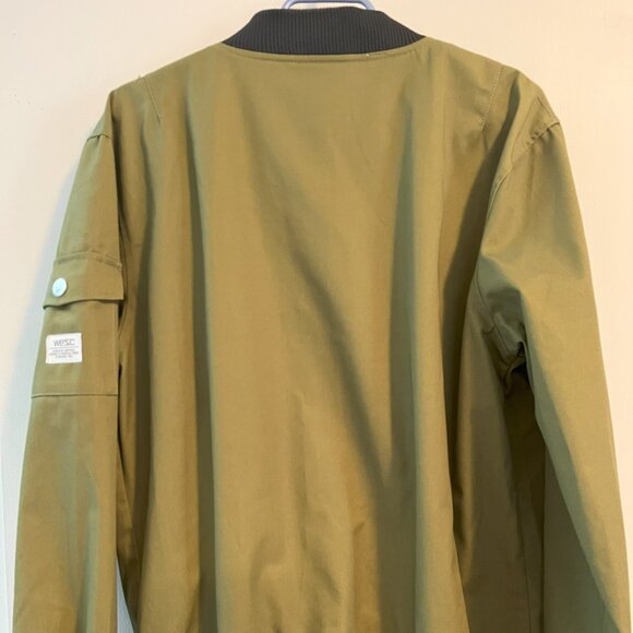 NEW. WESC Bomber  Zipper Jacket. Olive. Sz L - Picture 3 of 7
